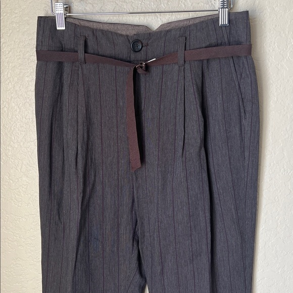Burning torch brown burgundy striped trousers - Picture 3 of 10